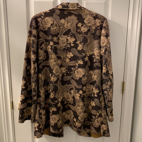 Solitare Vintage Style Floral Paisley Blazer Jacket . Size M - Picture 5 of 13